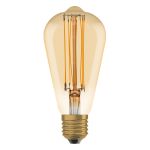 Ledvance Vintage 1906 LED E27 Edison Gold 5.8W 470lm - 822 Extra Warm White | Dimmable - Replaces 40W