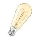 Osram Vintage 1906 LED E27 Edison Filament Gold 8W 806lm - 922 Extra Warm White | Best Colour Rendering - Dimmable - Replaces 60W
