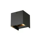D'Lite Wall Light Elingen Aluminium Black Up & Down 4.9W 480lm - 830 Warm White | IP65 - Light Sensor