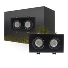 Bright Choice Spot Duo Black | Cutout 155x75mm - IP22 - GU10 Fitting