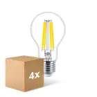 Multipack 4x Philips MASTER Value LED Bulb E27 Pear Clear 11.2W 1521lm - 927 Extra Warm White | Best Colour Rendering - Dimmable - Replaces 100W