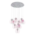 Eglo Pendant Ariscani 2 Steel Chrome | Suitable for 10x E27